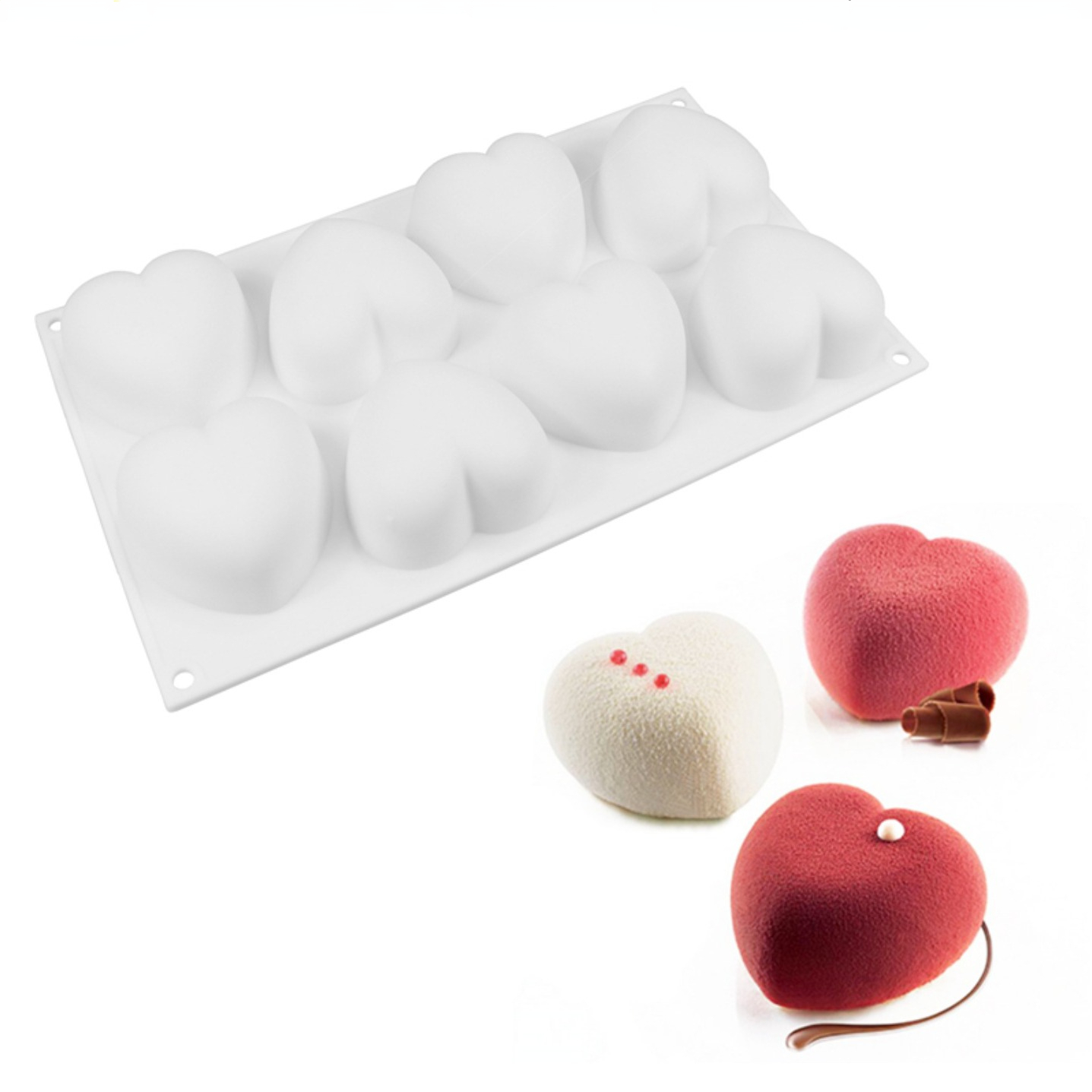 Soap Making Ideas - Love Heart Silicone Soap Mold Handmade