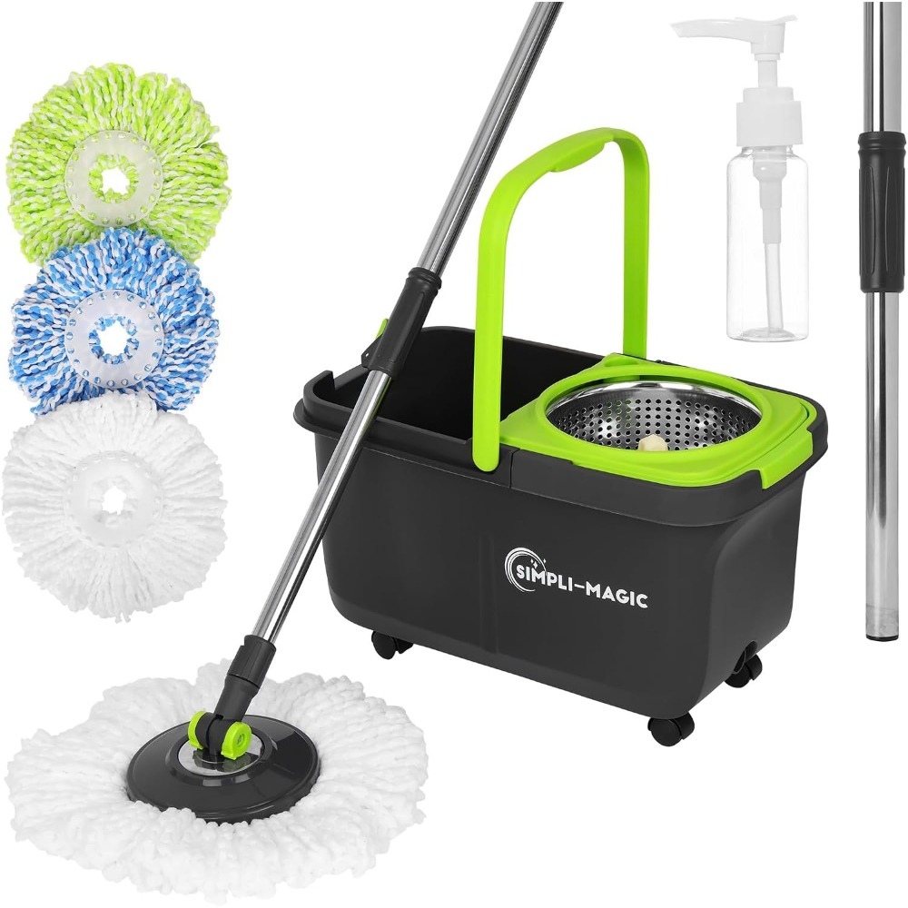 Kraft Soap Label - 360° Spin Mop and Bucket with