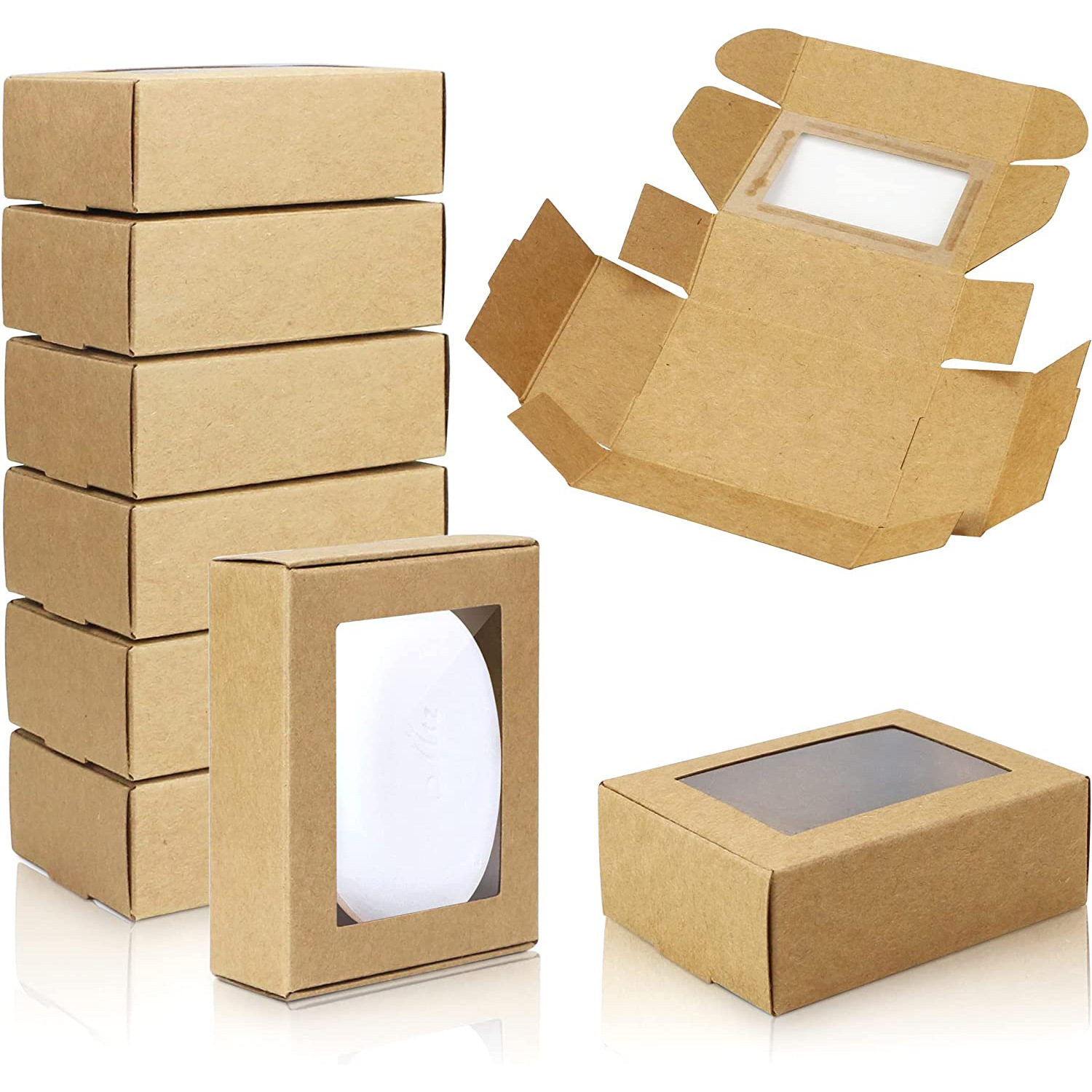 Kraft Soap Label - 50Pcs Mini Kraft Paper Box with