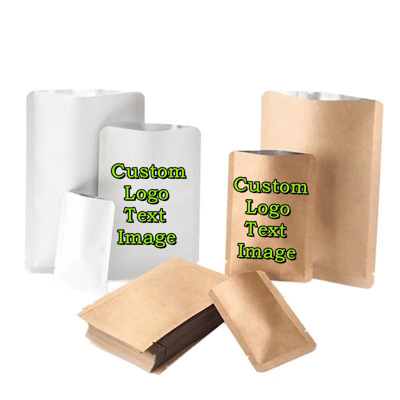 Kraft Soap Label - 200PCS Kraft/White Paper Open Top Bag