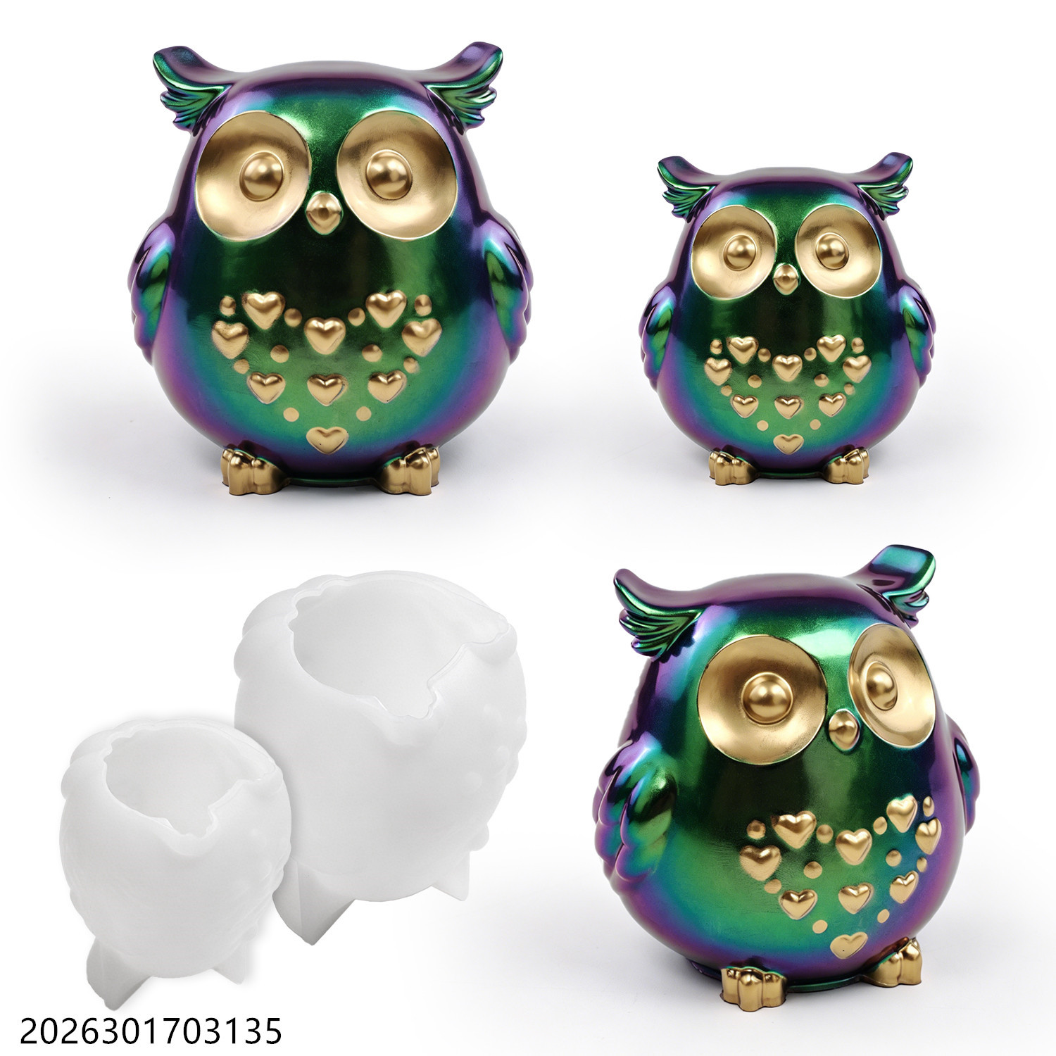 Soap Making Scents - Owl Silicone Mold 3D Bird Shape