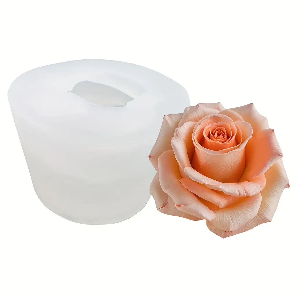 3D Rose Silicone Candle Mold,  - Soap Making Additives recension och pris