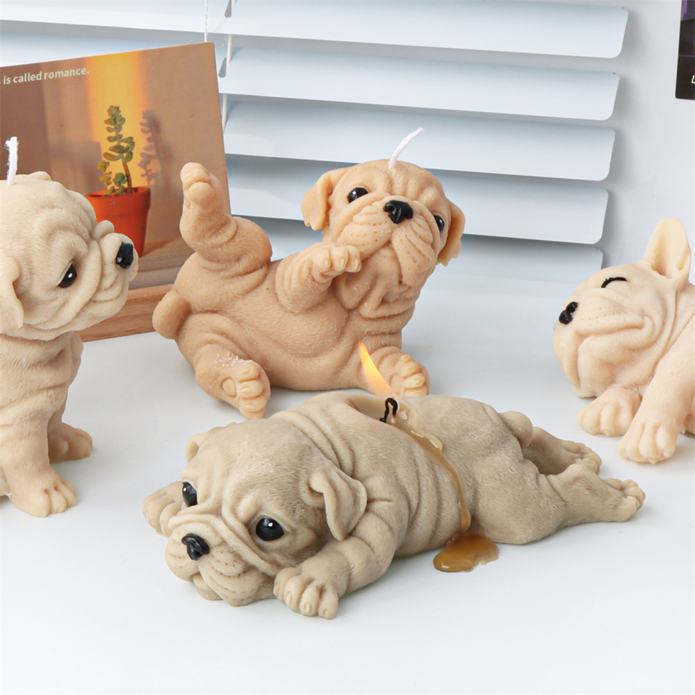 3D Dog Silicone Candle Molds S - Soap Making Additives recension och pris