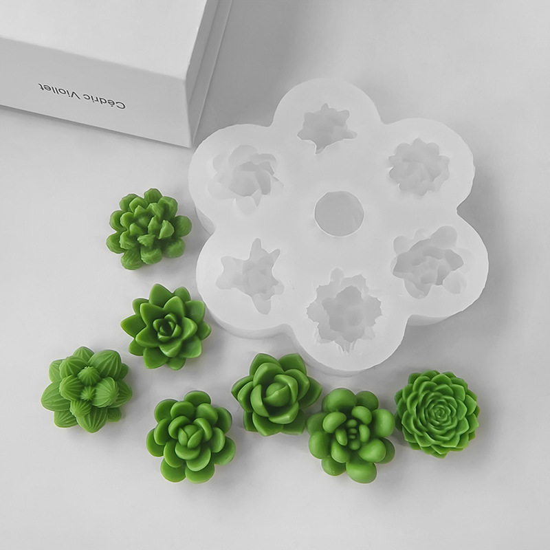 7 In1 Succulent Cactus Silicon - Soap Making Scents recension och pris