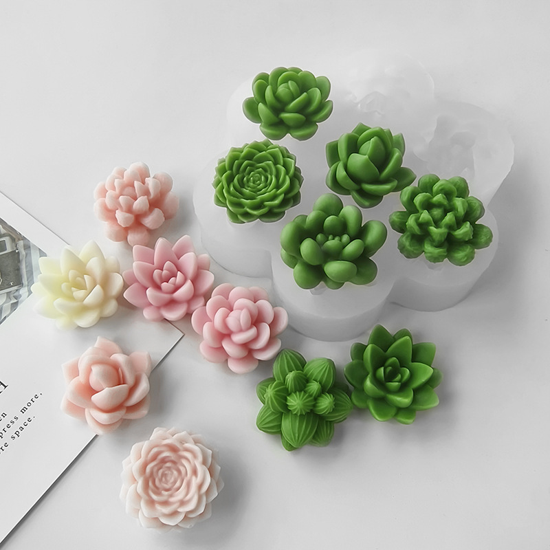 7 In1 Succulent Cactus Silicon - Soap Making Scents recension och pris
