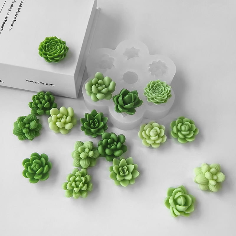 7 In1 Succulent Cactus Silicon - Soap Making Scents recension och pris