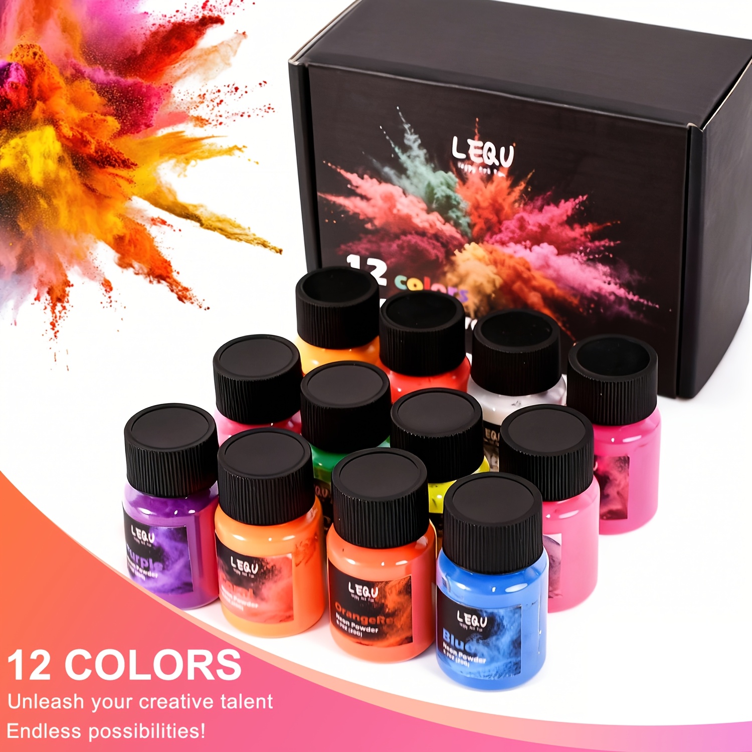 LEQU 12Colors Neon Fluorescent - Soap Making Ingredient recension och pris