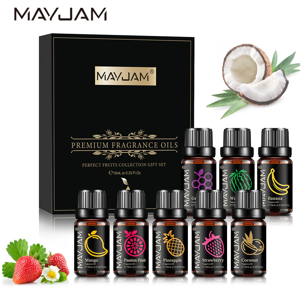 MAYJAM Fragrance Oils Set 8pcs - Soap Making Ingredient recension och pris