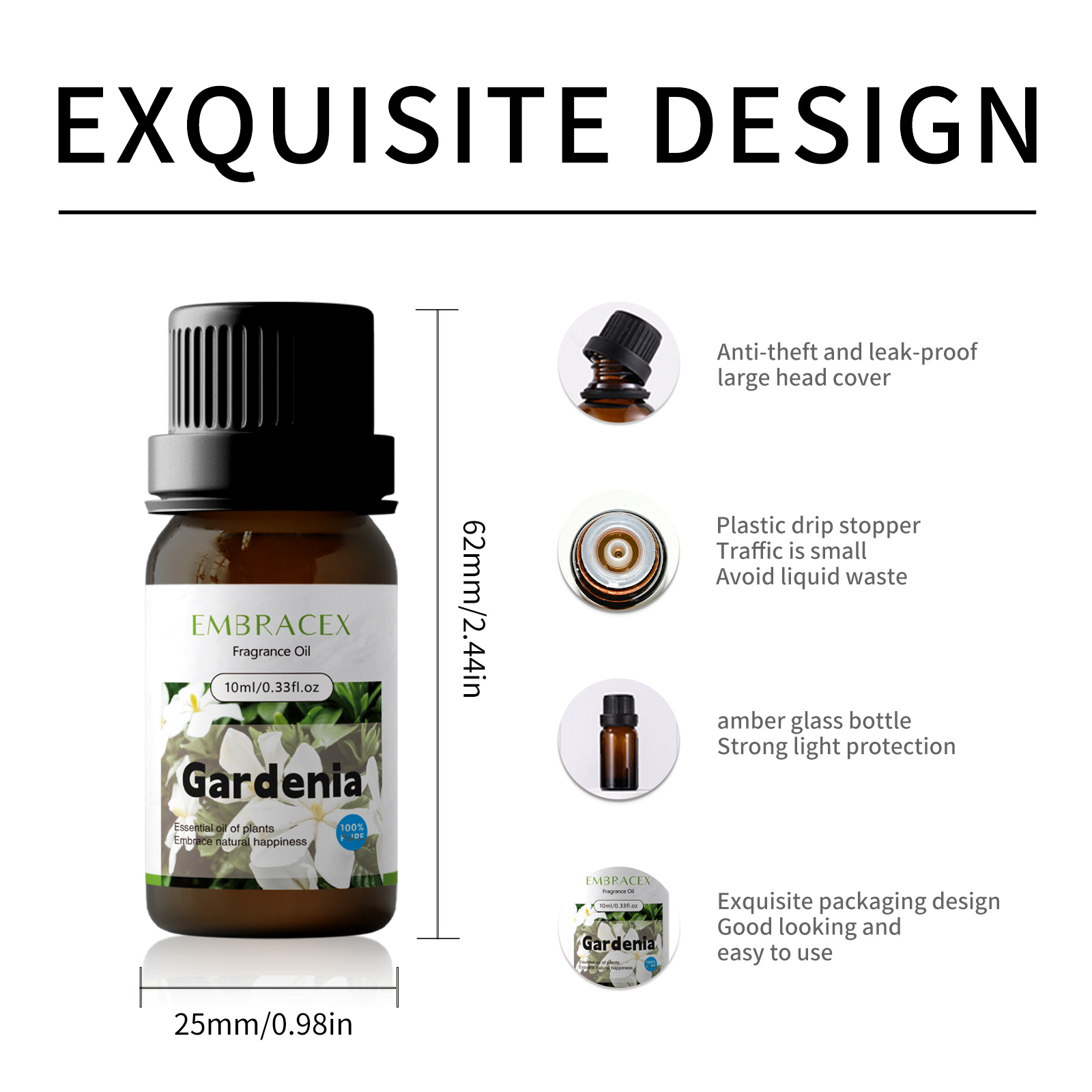 10ml Gardenia Essential Oil Ma - Soap Making Ingredient recension och pris