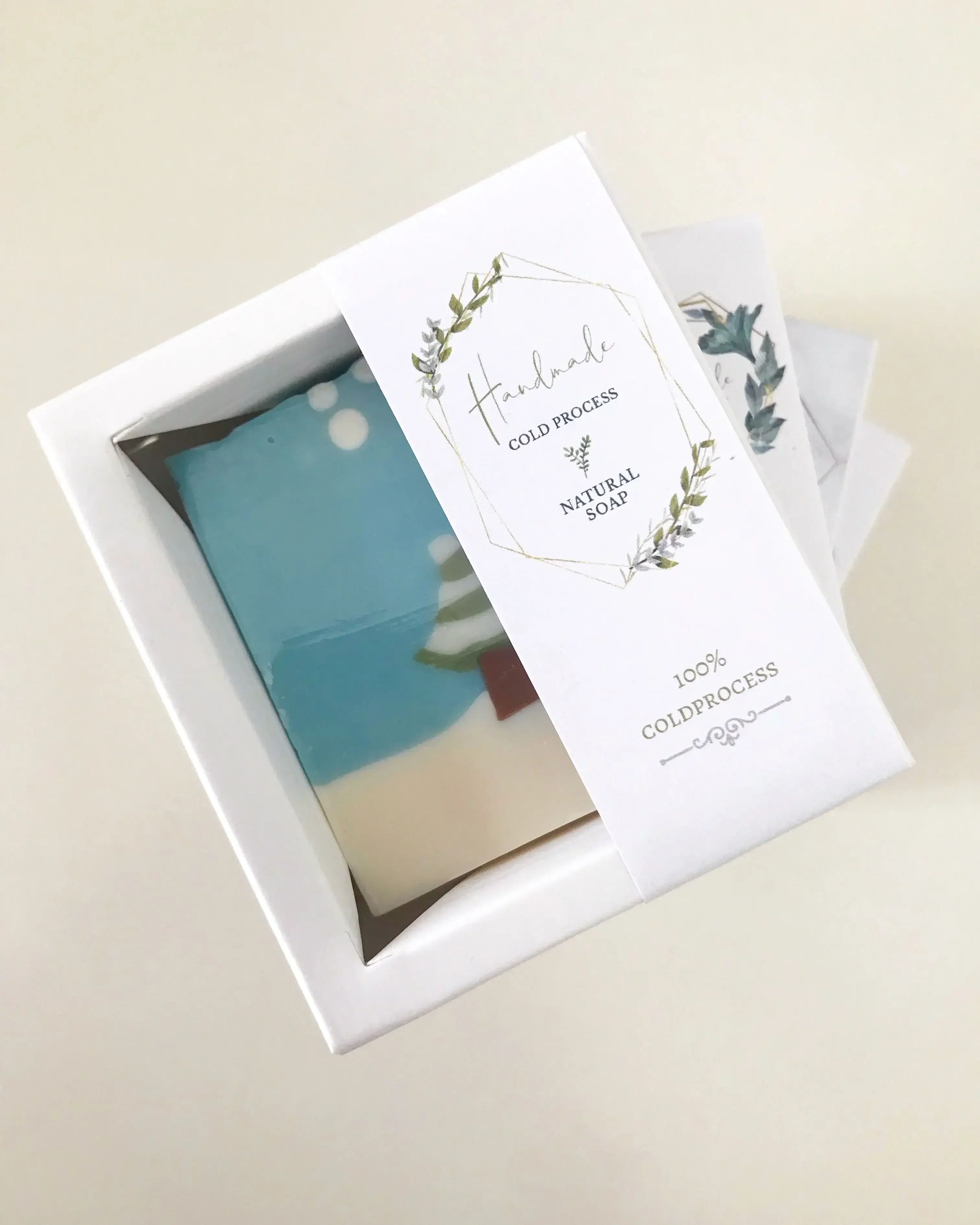 50pcs/Lot White Paper Box Soap - Kraft Soap Label recension och pris
