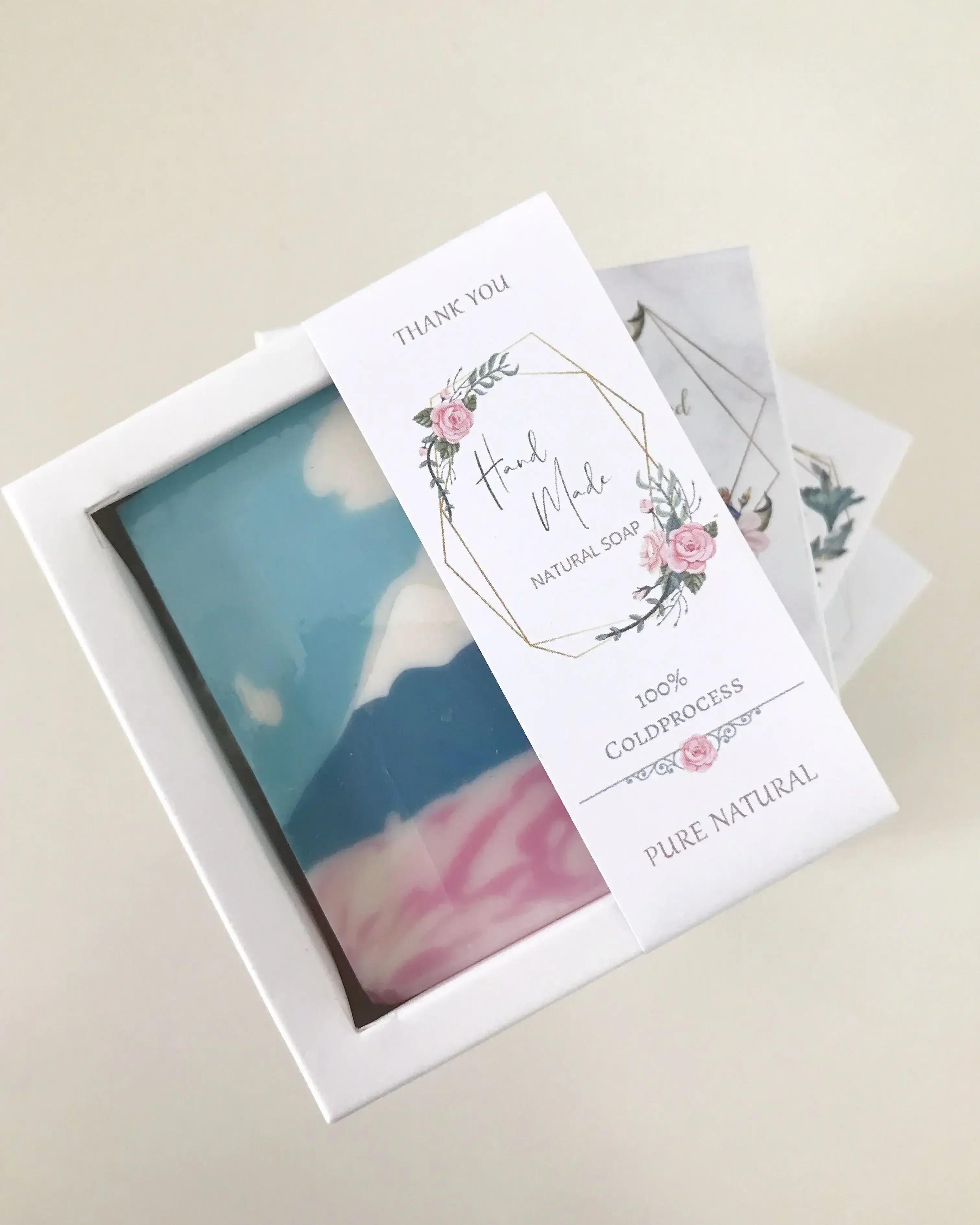 50pcs/Lot White Paper Box Soap - Kraft Soap Label recension och pris
