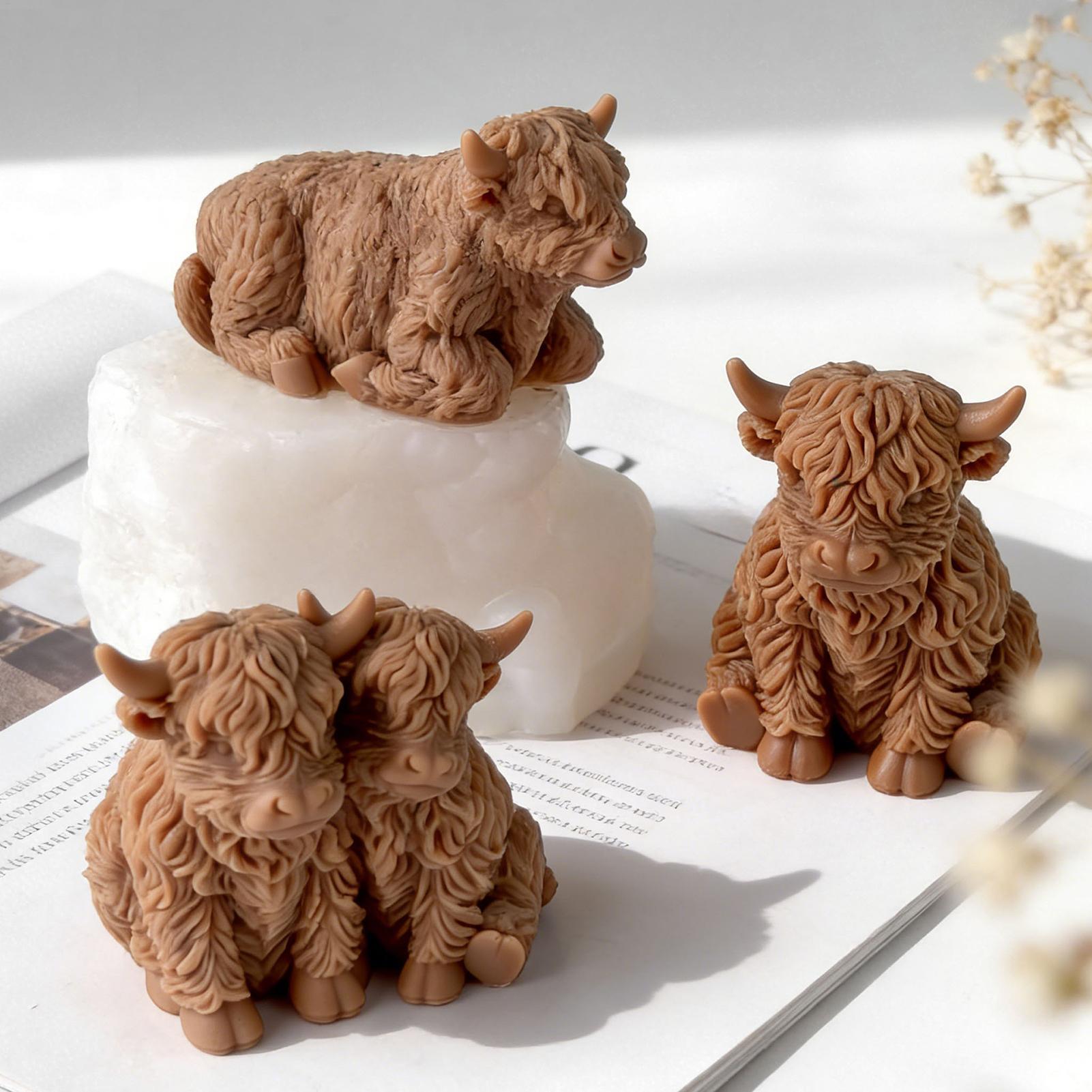 Highland Cow Silicone Mold Reu - Soap Making Ideas recension och pris