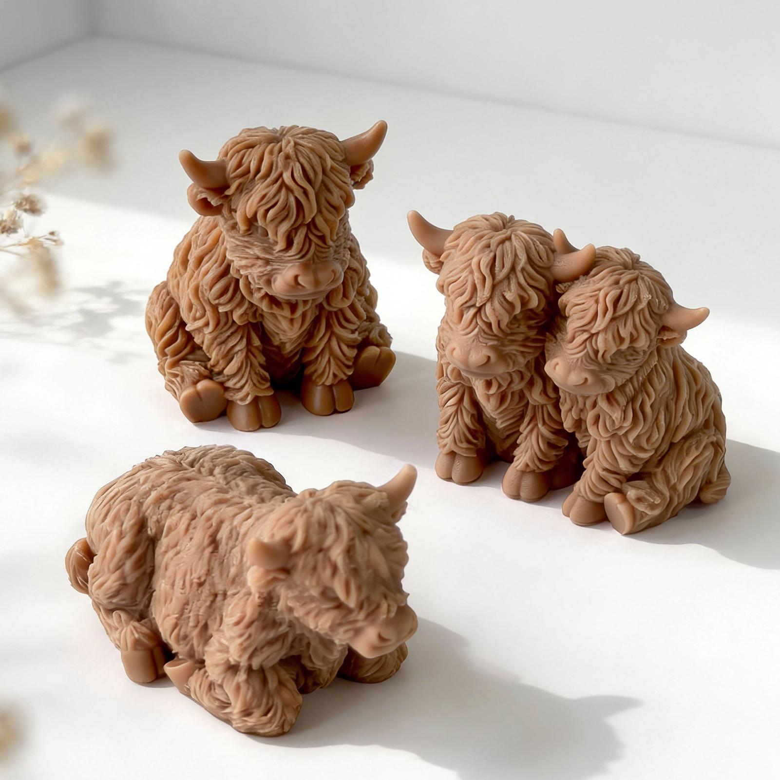 Highland Cow Silicone Mold Reu - Soap Making Ideas recension och pris