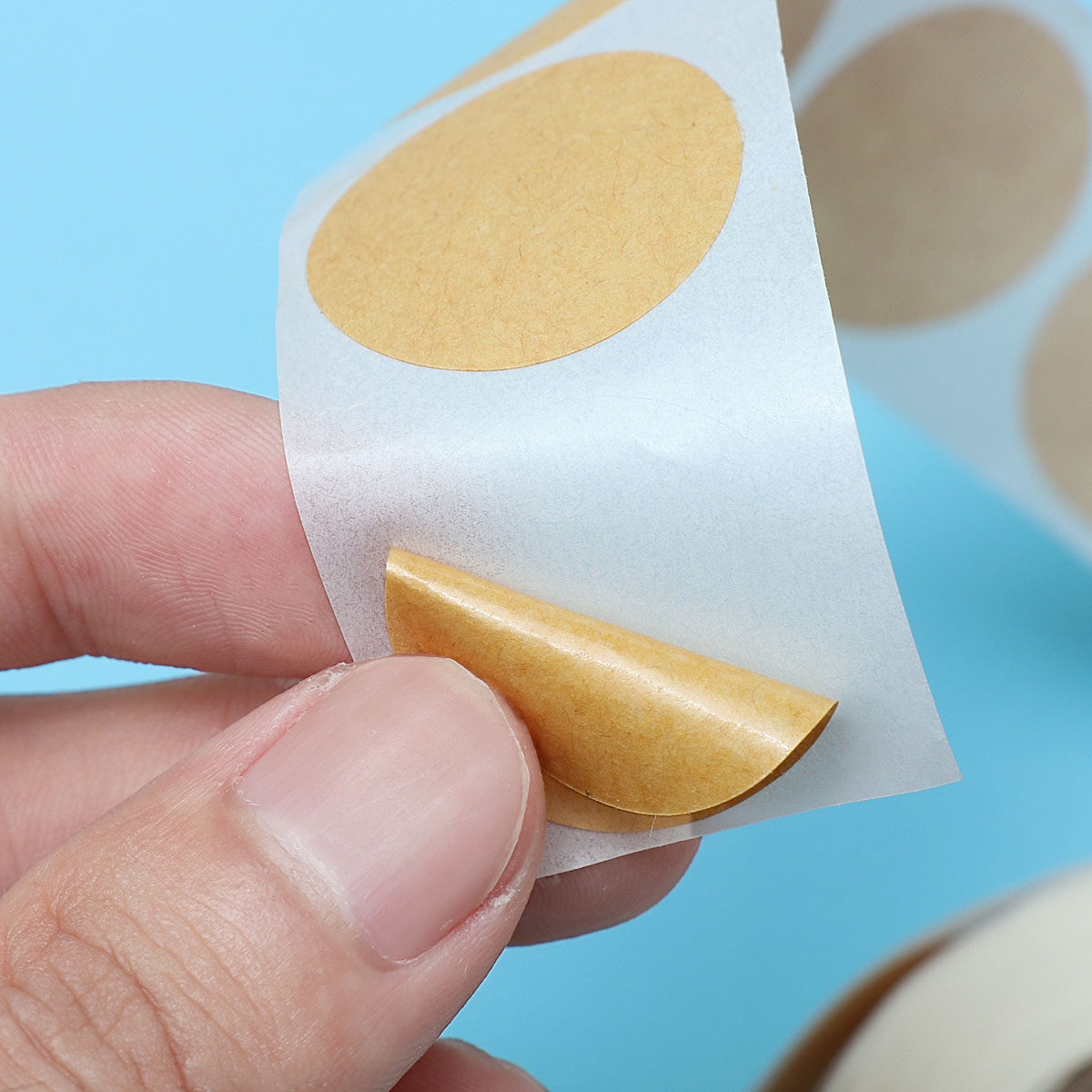 500Pcs Kraft Paper Round Seali - Kraft Soap Label recension och pris