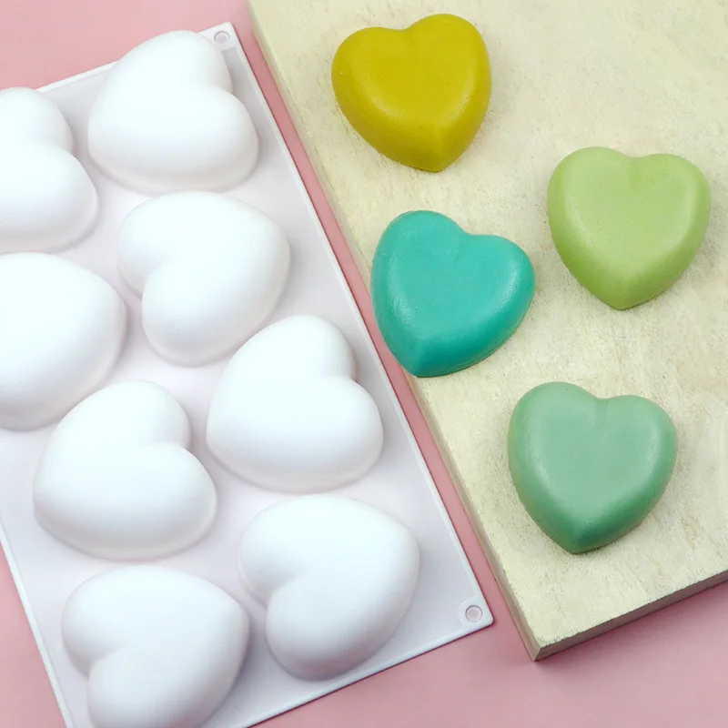 Love Heart Silicone Soap Mold  - Soap Making Ideas recension och pris