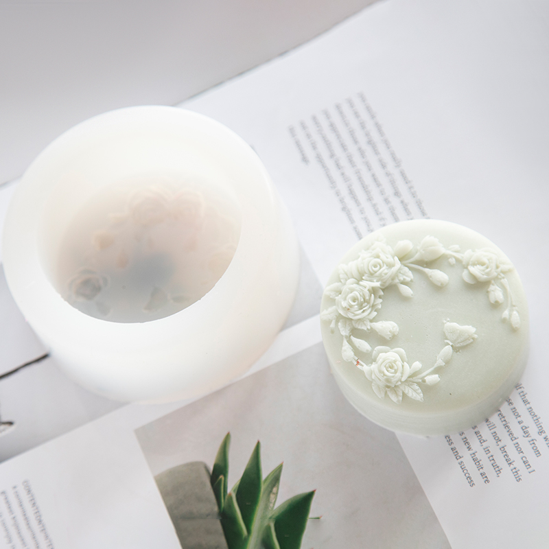 Round Shape Rose Flower Handma - Soap Making Scents recension och pris