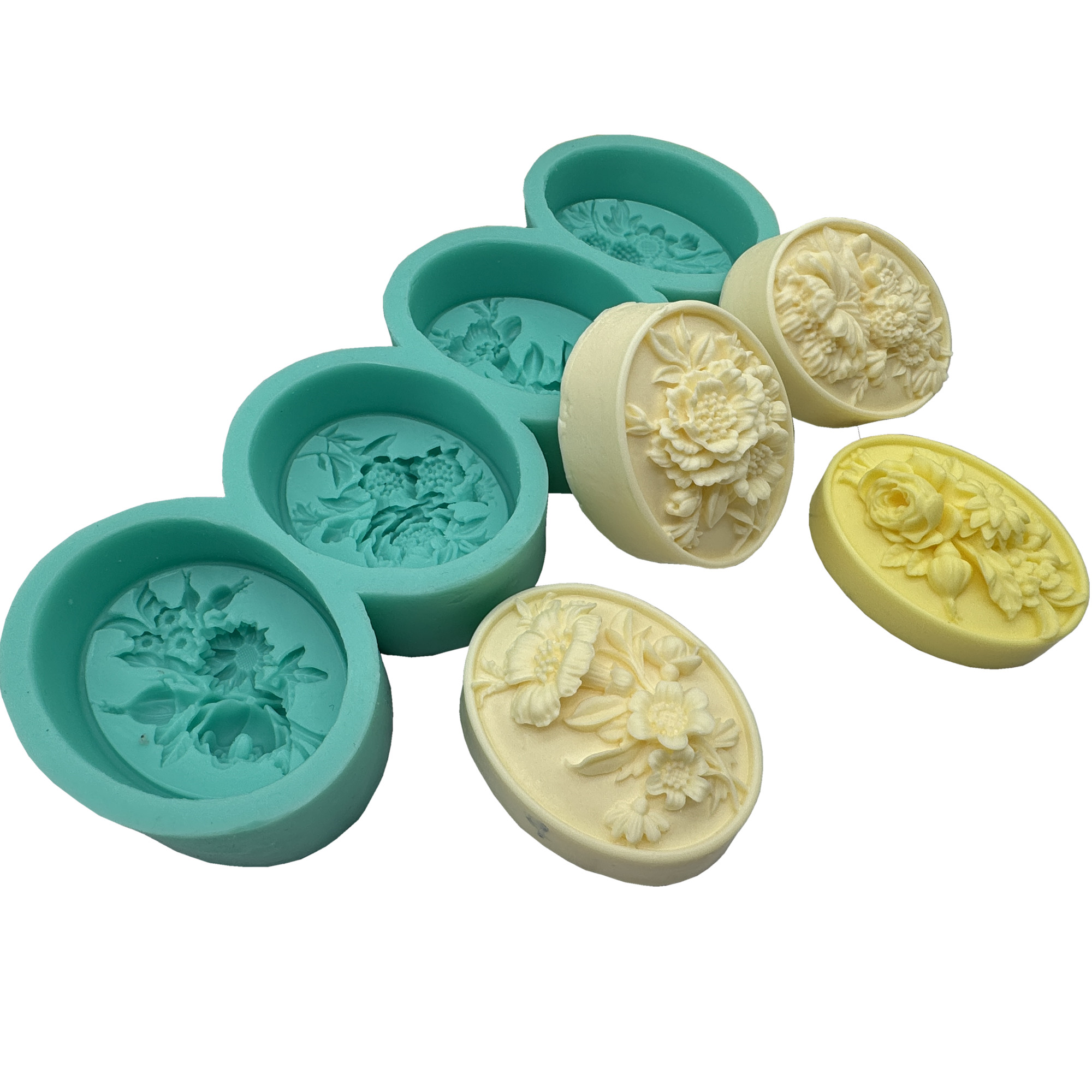 4Cavity Oval Flower 3D Soap Mo - Soap Making Scents recension och pris