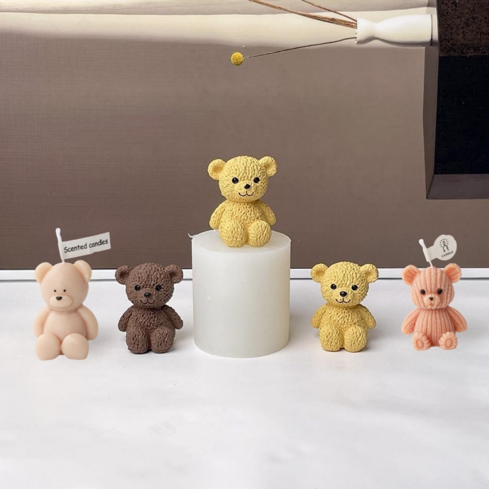 3D Cute Bear Candle Making Mou - Soap Making Additives recension och pris