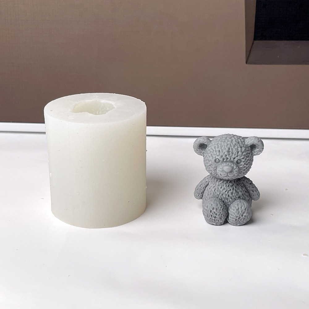 3D Cute Bear Candle Making Mou - Soap Making Additives recension och pris
