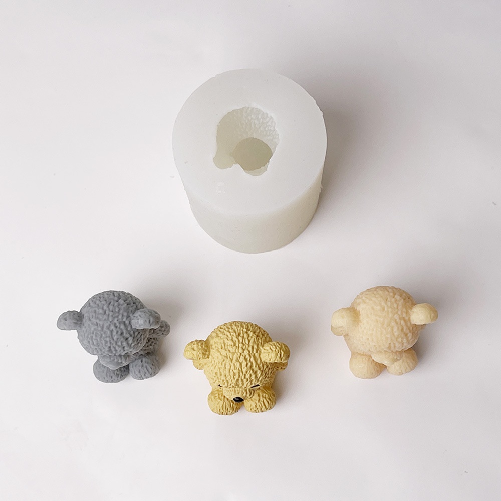 3D Cute Bear Candle Making Mou - Soap Making Additives recension och pris