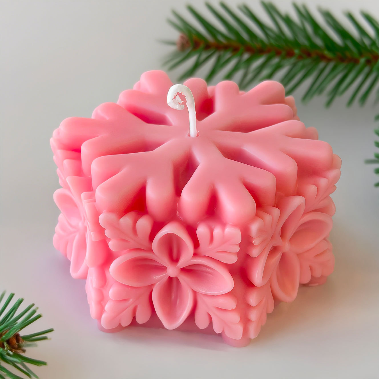 Christmas Snowflake Pillar Can - Soap Making Scents recension och pris