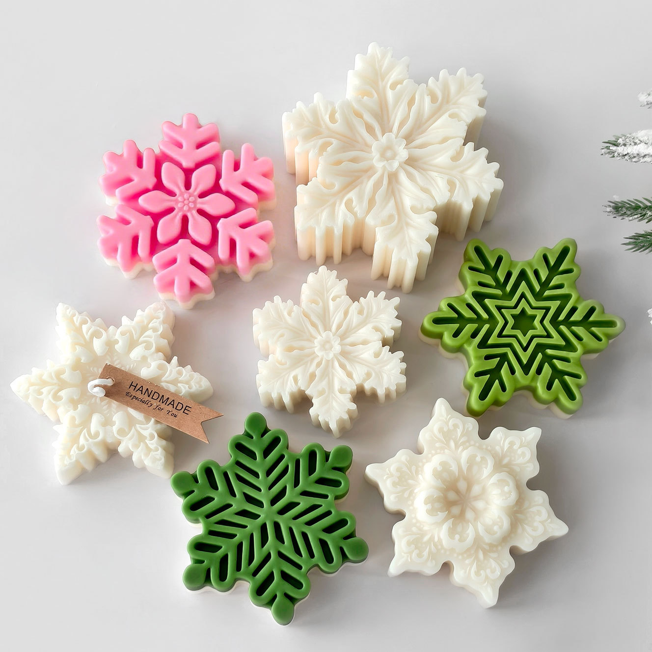 Christmas Snowflake Pillar Can - Soap Making Scents recension och pris