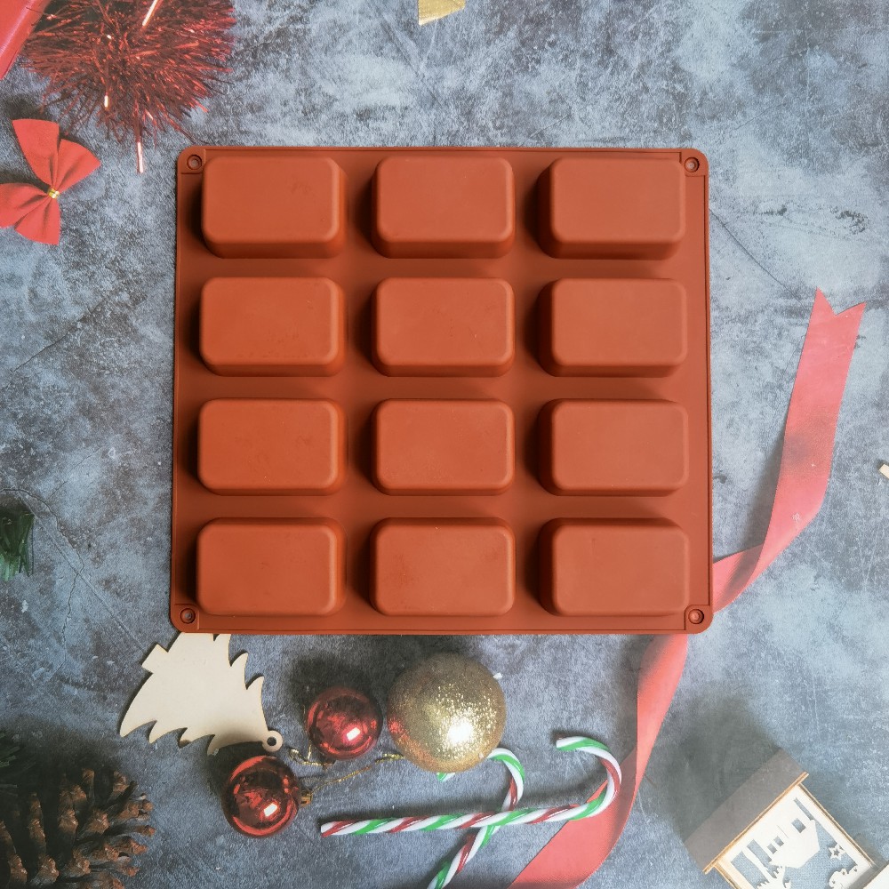 12 Cavity Square Silicone Soap - Soap Making Ideas recension och pris