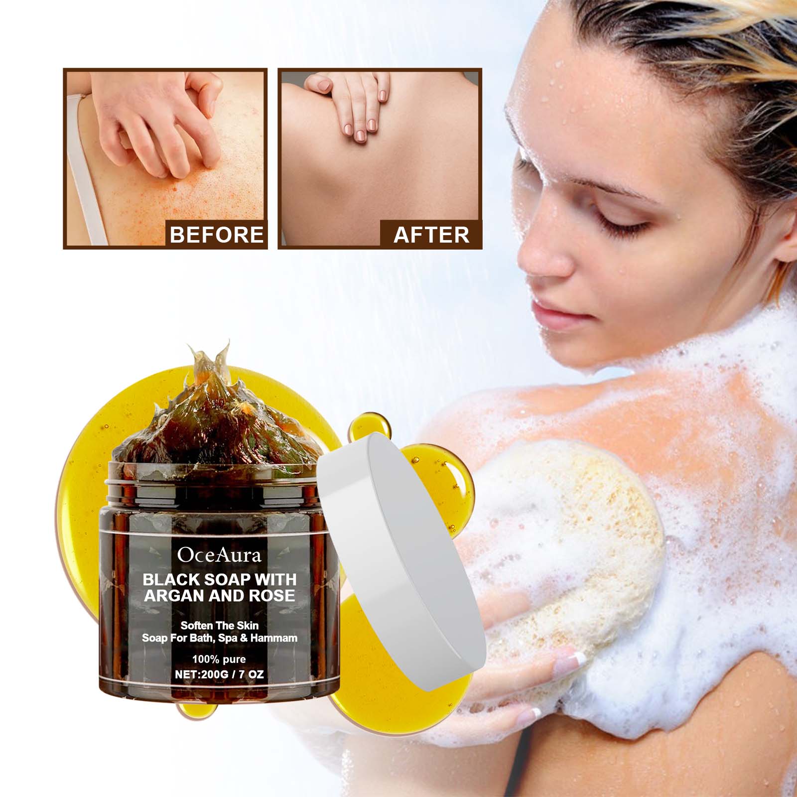 OCEAURA Black Soap With Argan  - Soap Making Oils recension och pris
