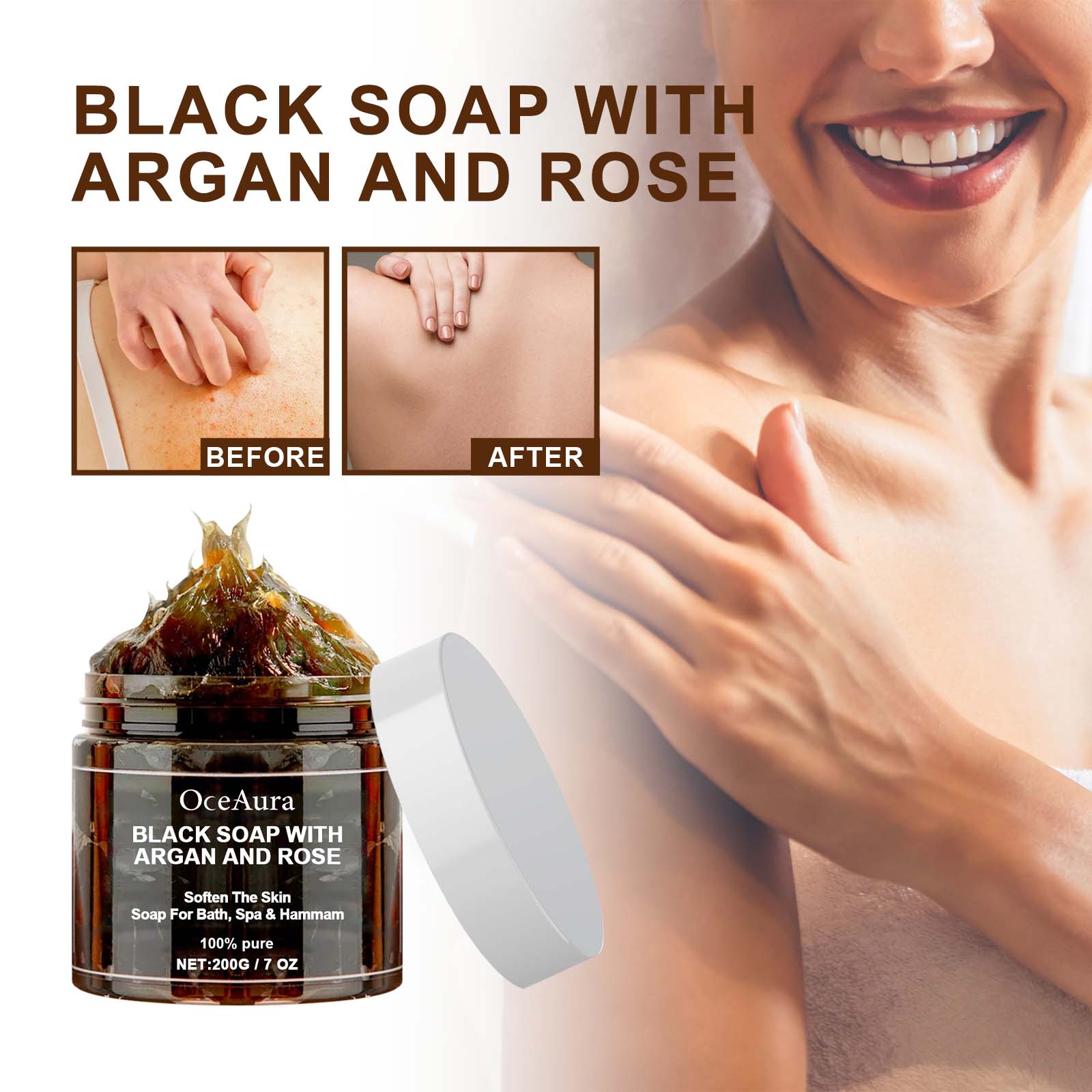 OCEAURA Black Soap With Argan  - Soap Making Oils recension och pris