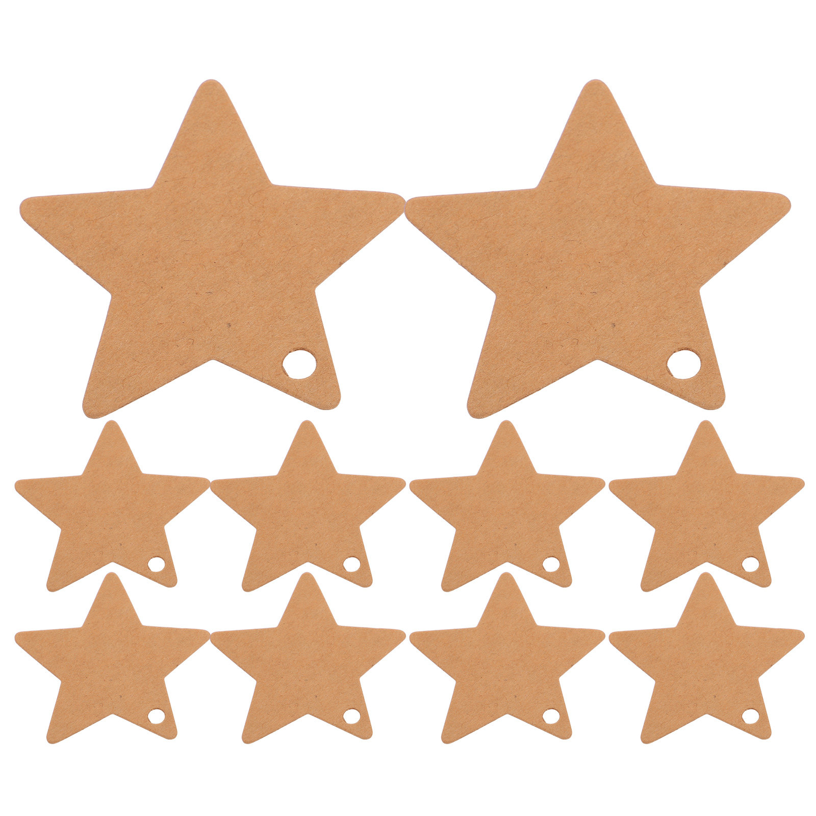 100Pcs Kraft Paper Star Tags B - Kraft Soap Label recension och pris