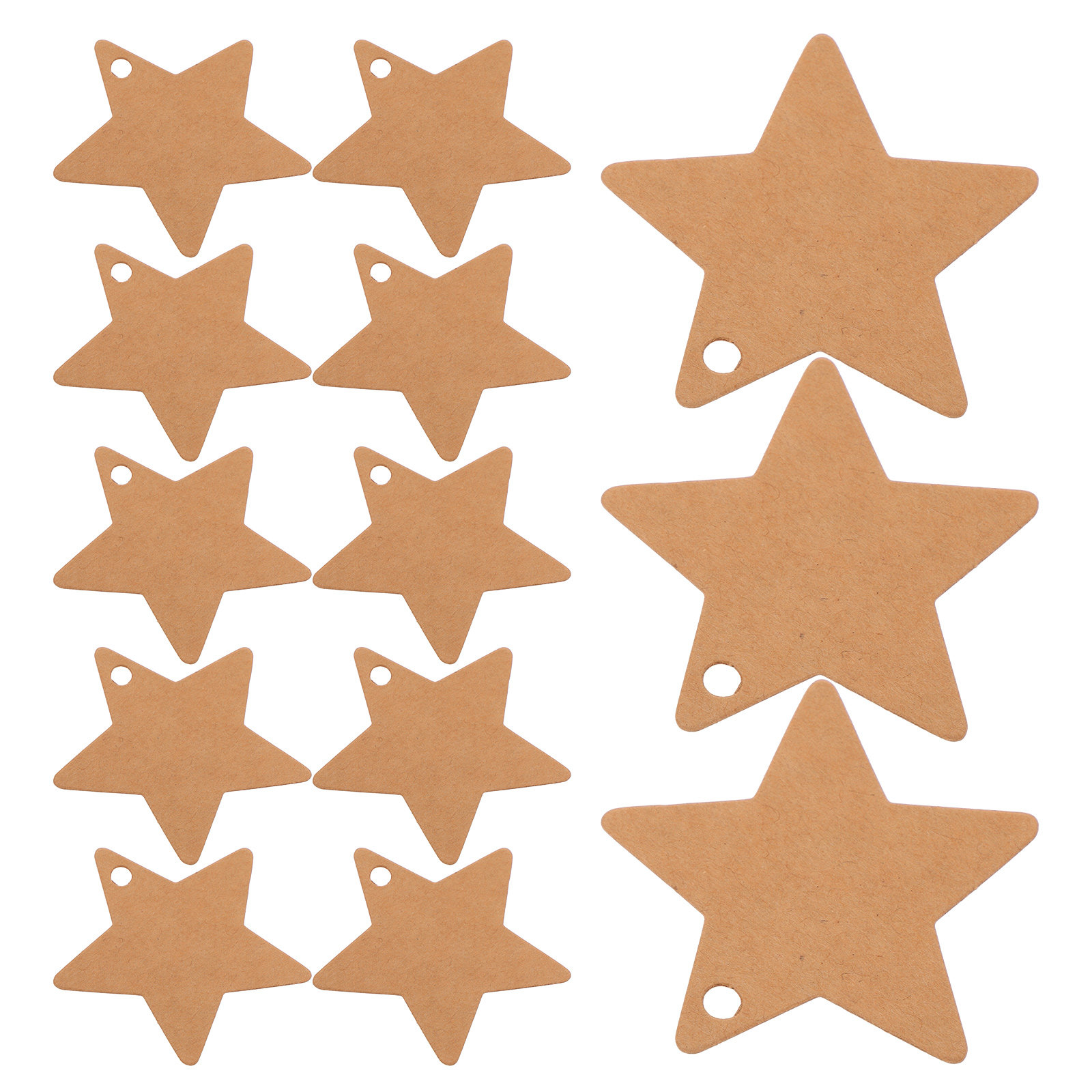 100Pcs Kraft Paper Star Tags B - Kraft Soap Label recension och pris