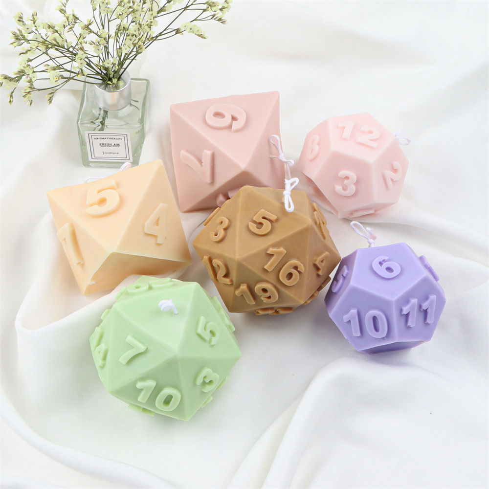 Large Silicone Polyhedral Dice - Soap Making Additives recension och pris