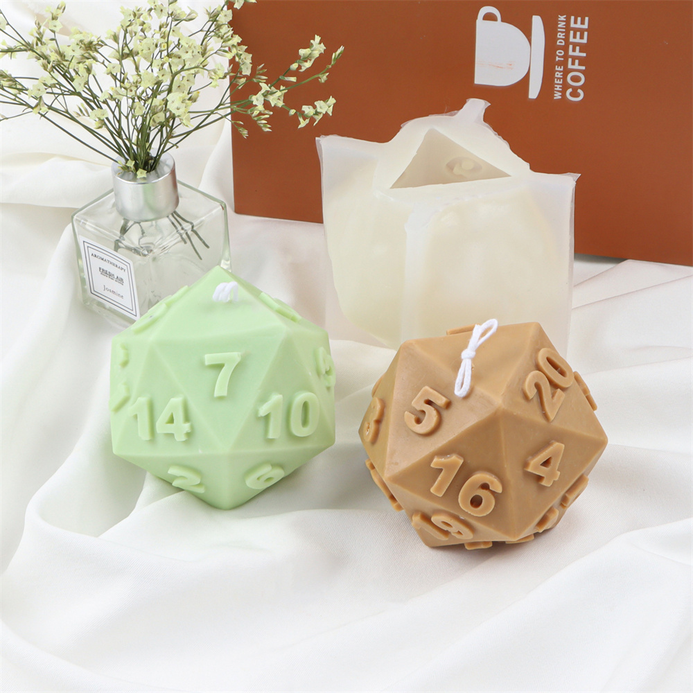 Large Silicone Polyhedral Dice - Soap Making Additives recension och pris