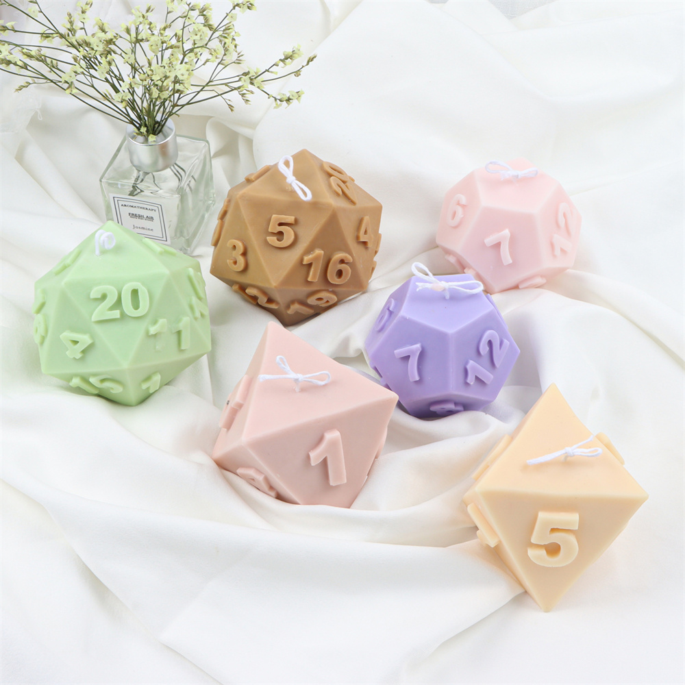 Large Silicone Polyhedral Dice - Soap Making Additives recension och pris